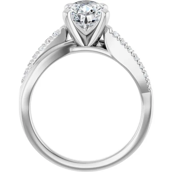 Accented Engagement Ring Image 2 Raleigh Diamond Fine Jewelry Raleigh, NC