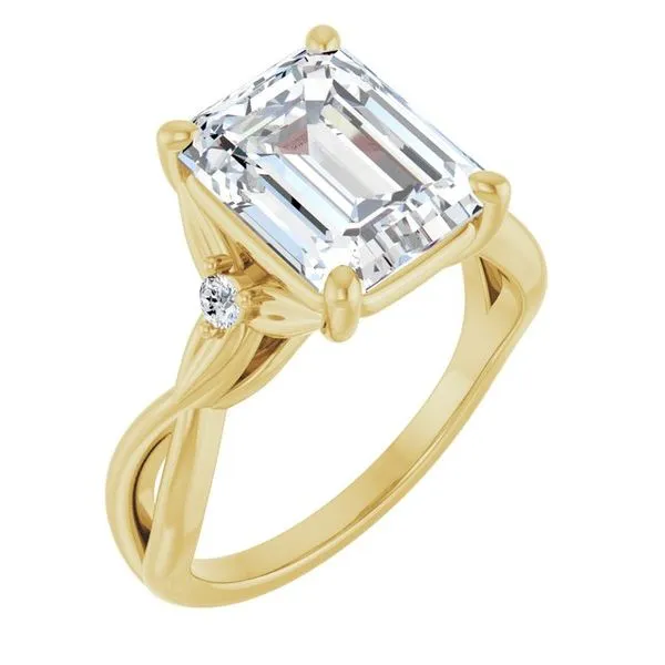 Accented Floral Engagement Ring Robison Jewelry Co. Fernandina Beach, FL