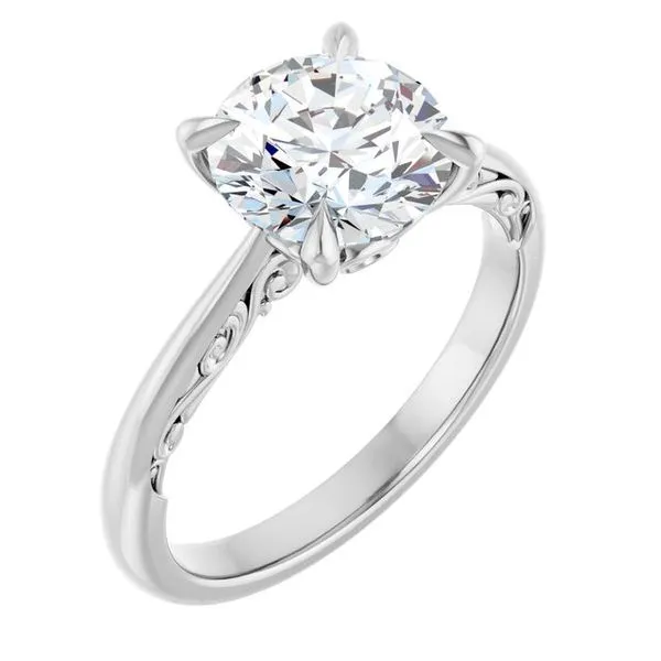 Accented Engagement Ring Raleigh Diamond Fine Jewelry Raleigh, NC