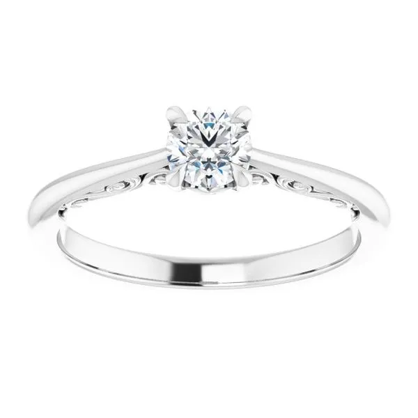 Accented Engagement Ring Image 3 Raleigh Diamond Fine Jewelry Raleigh, NC