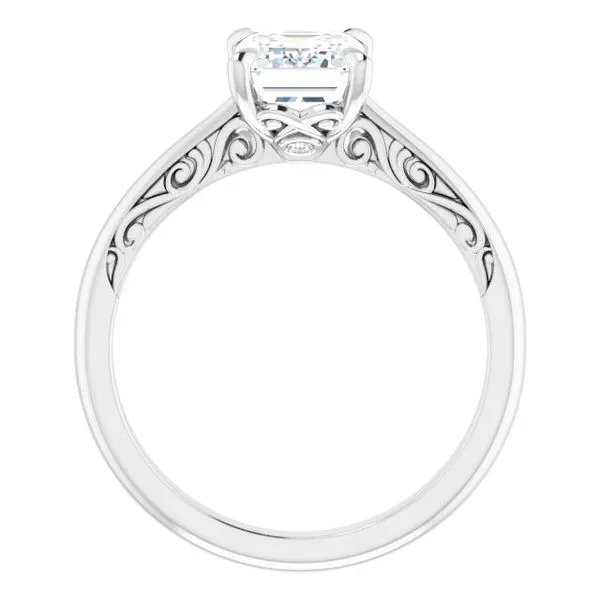 Accented Engagement Ring Image 2 Raleigh Diamond Fine Jewelry Raleigh, NC