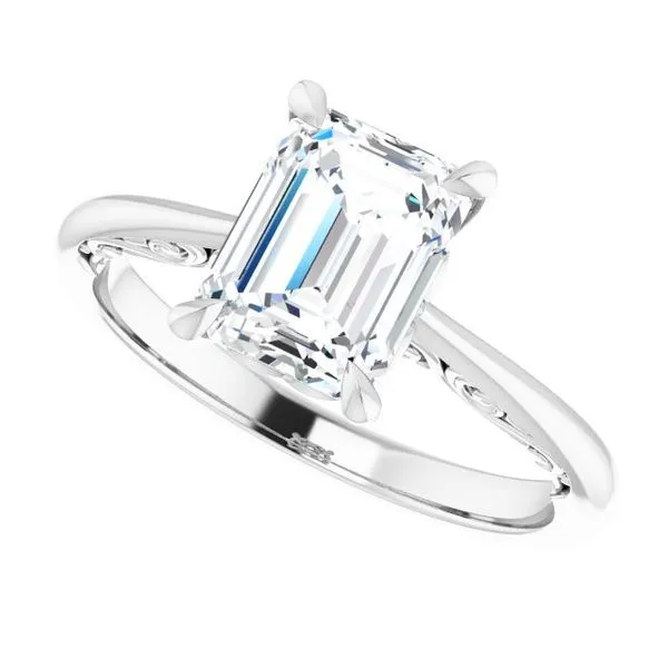 Accented Engagement Ring Image 5 Raleigh Diamond Fine Jewelry Raleigh, NC