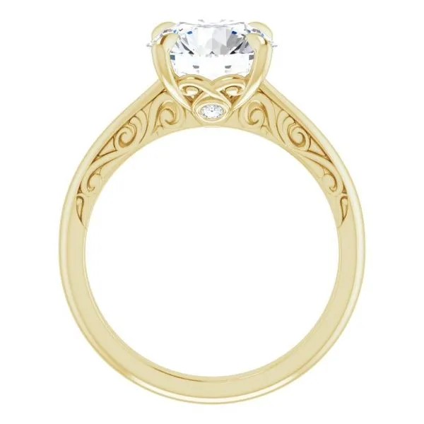 Accented Engagement Ring Image 2 Raleigh Diamond Fine Jewelry Raleigh, NC