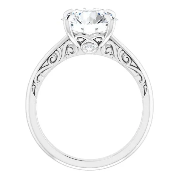 Accented Engagement Ring Image 2 Raleigh Diamond Fine Jewelry Raleigh, NC