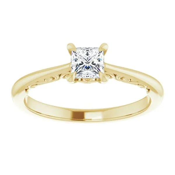 Accented Engagement Ring Image 3 Raleigh Diamond Fine Jewelry Raleigh, NC