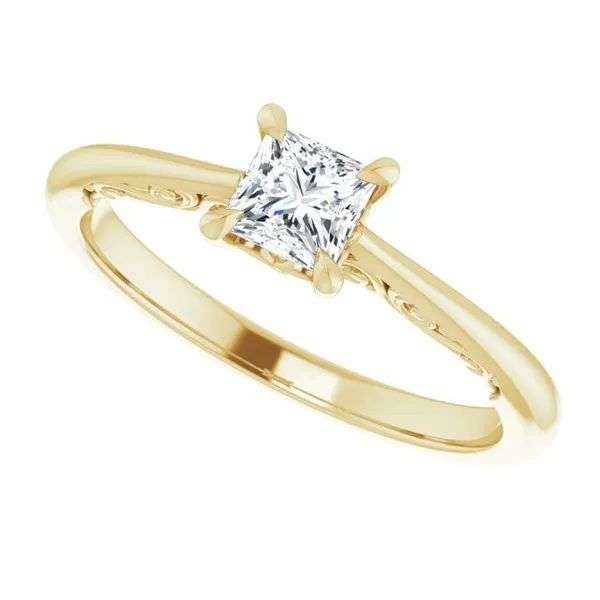 Accented Engagement Ring Image 5 Raleigh Diamond Fine Jewelry Raleigh, NC