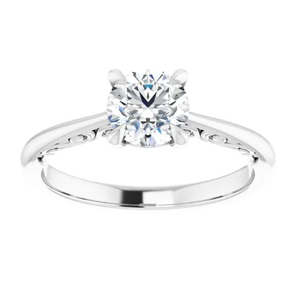 Accented Engagement Ring Image 3 Raleigh Diamond Fine Jewelry Raleigh, NC