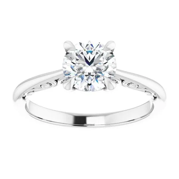 Accented Engagement Ring Image 3 Raleigh Diamond Fine Jewelry Raleigh, NC