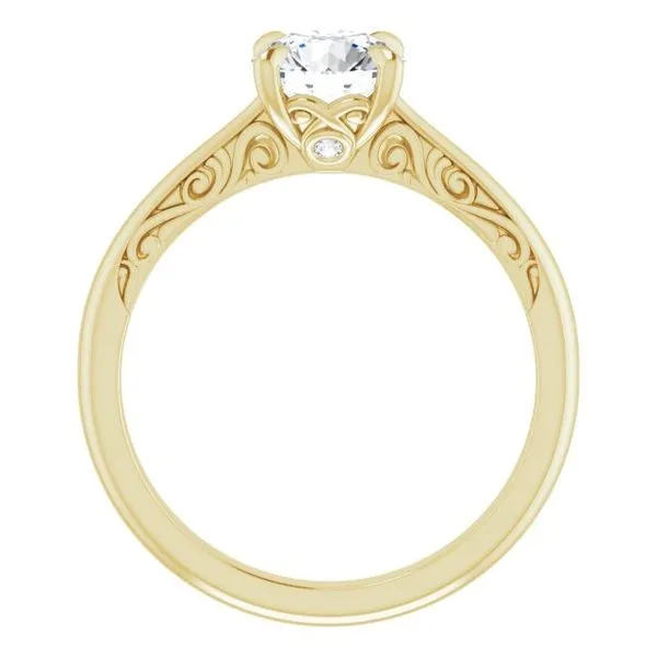 Accented Engagement Ring Image 2 Raleigh Diamond Fine Jewelry Raleigh, NC