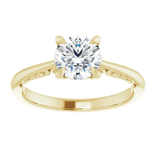 Accented Engagement Ring Image 3 Raleigh Diamond Fine Jewelry Raleigh, NC