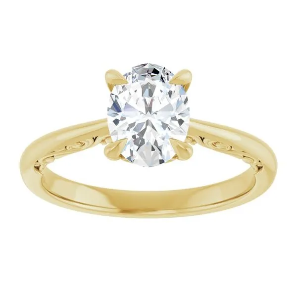 Accented Engagement Ring Image 3 Raleigh Diamond Fine Jewelry Raleigh, NC