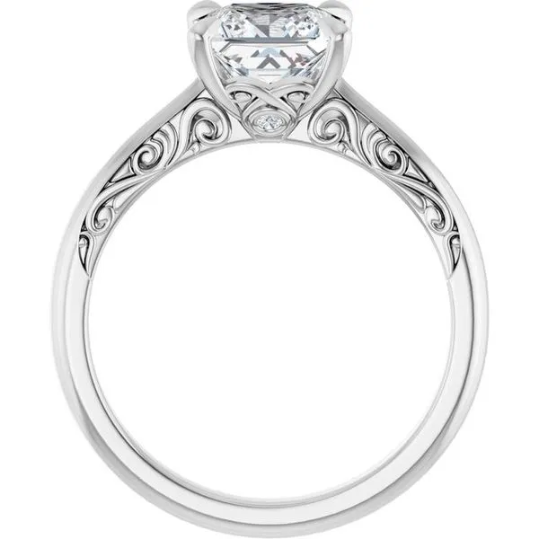Accented Engagement Ring Image 2 Raleigh Diamond Fine Jewelry Raleigh, NC