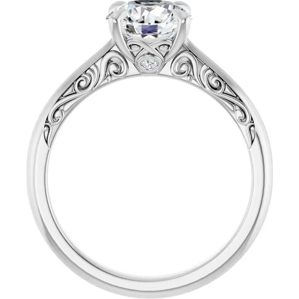 Accented Engagement Ring Image 2 Raleigh Diamond Fine Jewelry Raleigh, NC