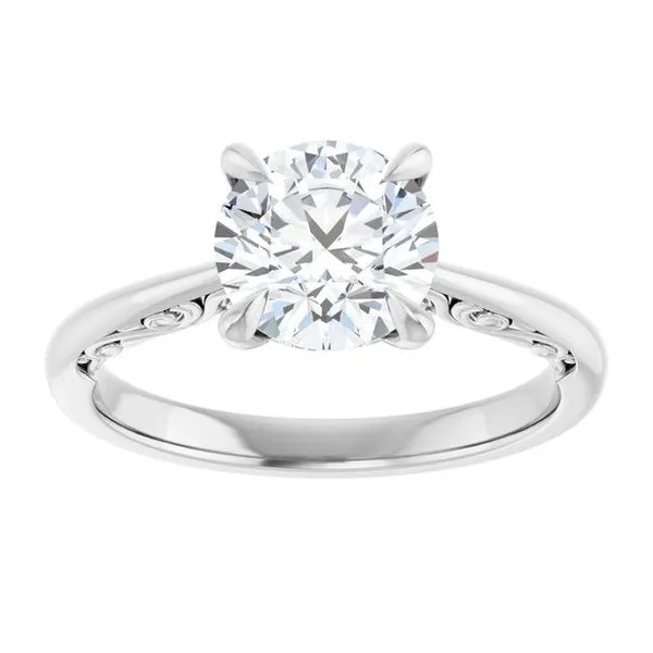 Accented Engagement Ring Image 3 Raleigh Diamond Fine Jewelry Raleigh, NC