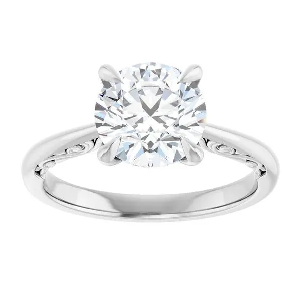 Accented Engagement Ring Image 3 Raleigh Diamond Fine Jewelry Raleigh, NC