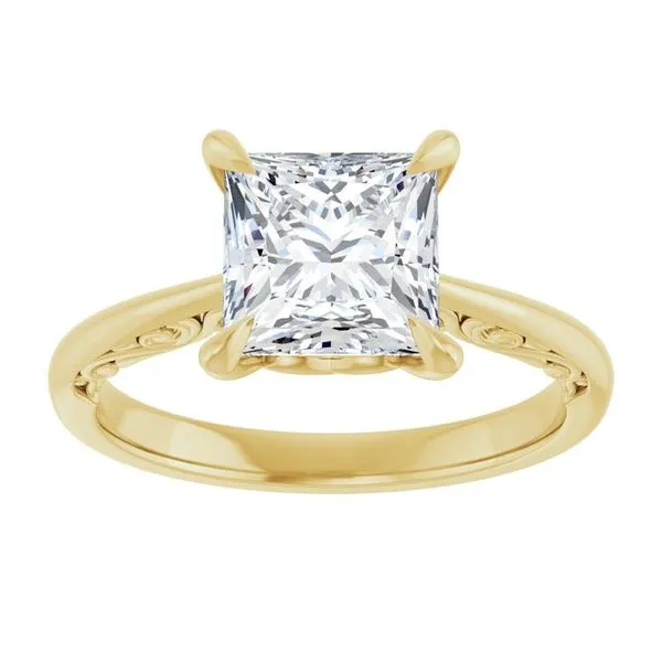 Accented Engagement Ring Image 3 Raleigh Diamond Fine Jewelry Raleigh, NC