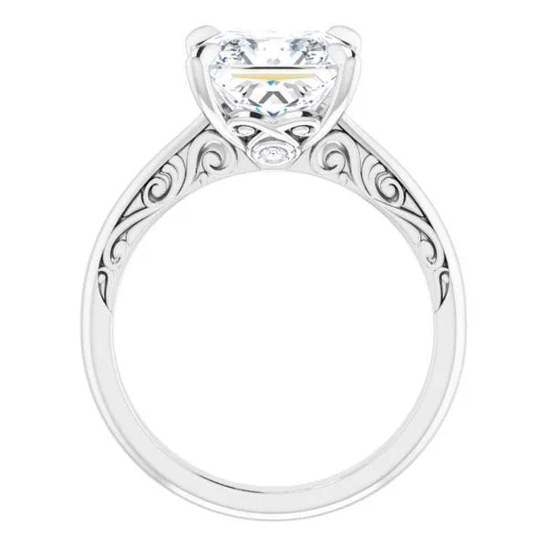 Accented Engagement Ring Image 2 Raleigh Diamond Fine Jewelry Raleigh, NC