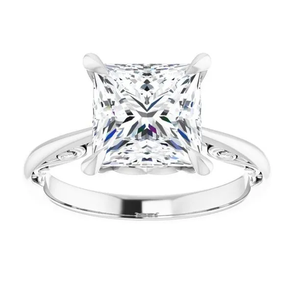 Accented Engagement Ring Image 3 Raleigh Diamond Fine Jewelry Raleigh, NC