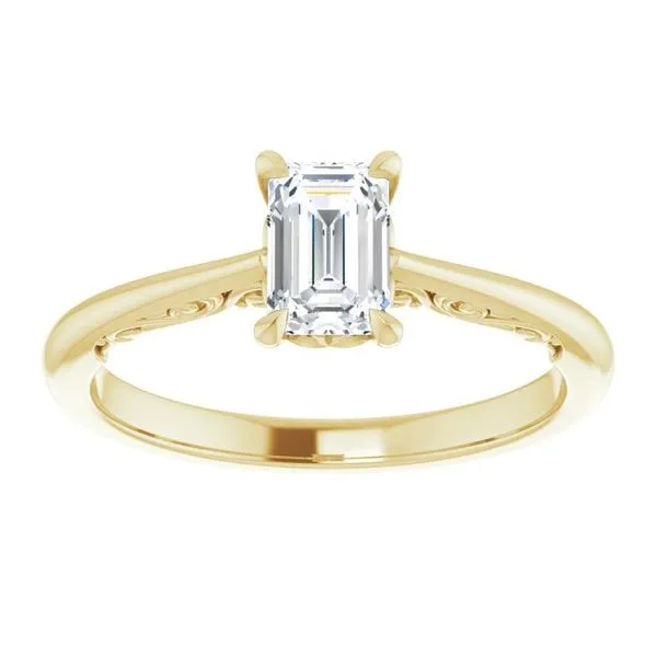Accented Engagement Ring Image 3 Raleigh Diamond Fine Jewelry Raleigh, NC
