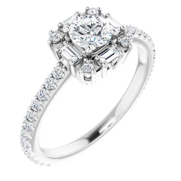 Halo-Style Engagement Ring Raleigh Diamond Fine Jewelry Raleigh, NC
