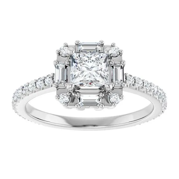 Halo-Style Engagement Ring Image 3 Raleigh Diamond Fine Jewelry Raleigh, NC