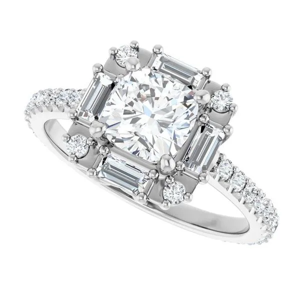 Halo-Style Engagement Ring Image 5 Raleigh Diamond Fine Jewelry Raleigh, NC