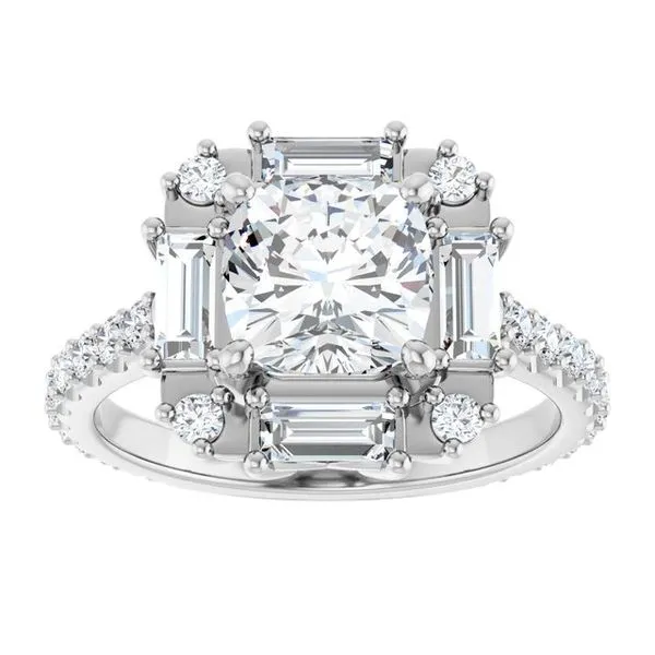Halo-Style Engagement Ring Image 3 Raleigh Diamond Fine Jewelry Raleigh, NC