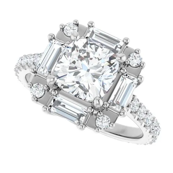 Halo-Style Engagement Ring Image 5 Raleigh Diamond Fine Jewelry Raleigh, NC