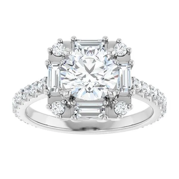 Halo-Style Engagement Ring Image 3 Raleigh Diamond Fine Jewelry Raleigh, NC