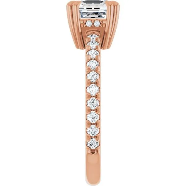 Double Claw-Prong Accented Engagement Ring Image 4 Paul James Jewelers Angels Camp, CA