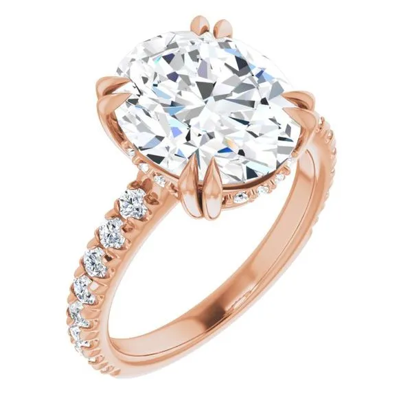 Double Claw-Prong Accented Engagement Ring Shipley's Fine Jewelry Hampstead, MD