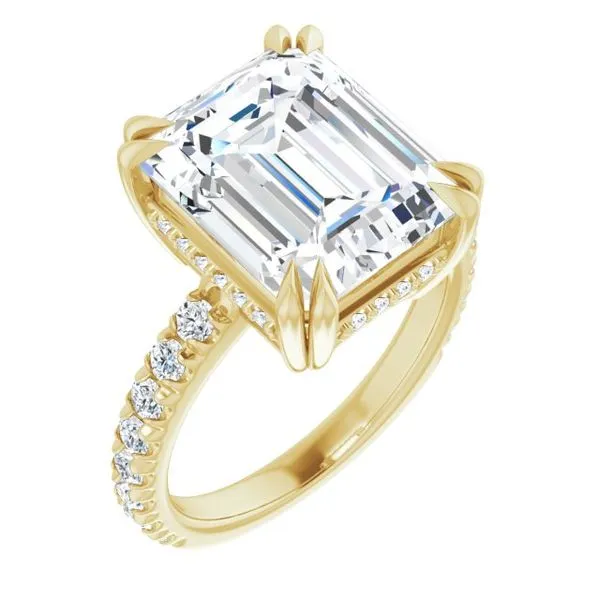 Double Claw-Prong Accented Engagement Ring Jimmy Smith Jewelers Decatur, AL