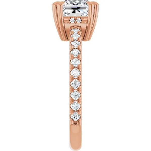 Double Claw-Prong Accented Engagement Ring Image 4 Jimmy Smith Jewelers Decatur, AL