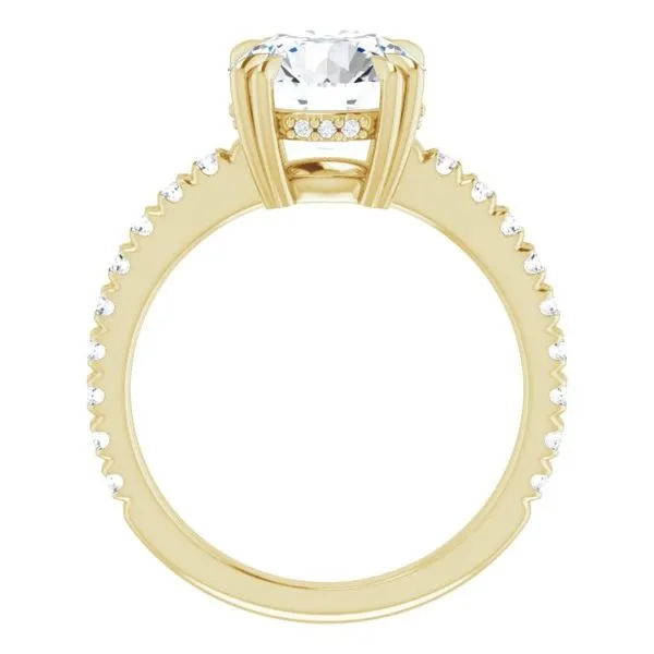 Double Claw-Prong Accented Engagement Ring Image 2 Mark Jewellers La Crosse, WI