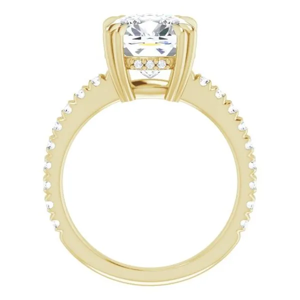 Double Claw-Prong Accented Engagement Ring Image 2 Paul James Jewelers Angels Camp, CA