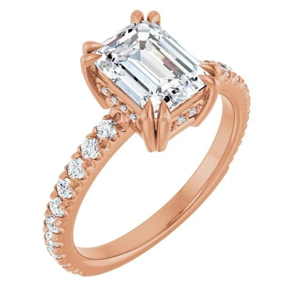 Double Claw-Prong Accented Engagement Ring Shipley's Fine Jewelry Hampstead, MD
