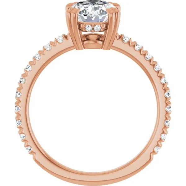 Double Claw-Prong Accented Engagement Ring Image 2 Paul James Jewelers Angels Camp, CA
