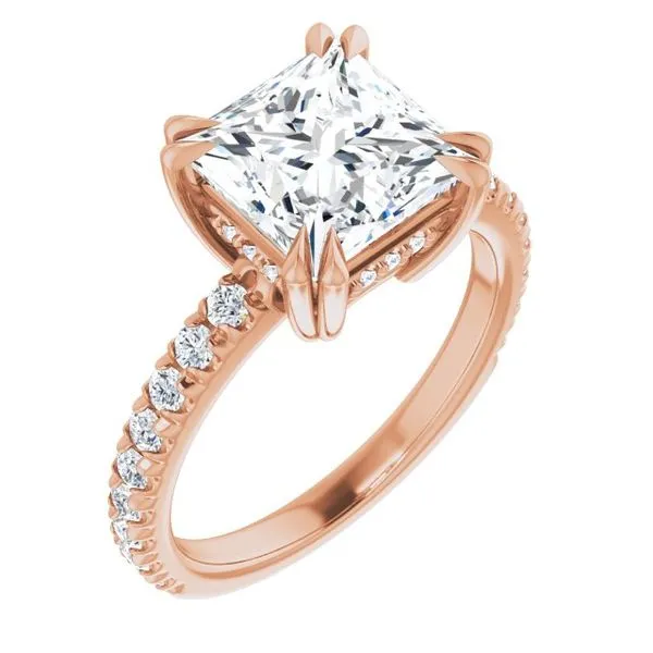 Double Claw-Prong Accented Engagement Ring Natale Jewelers Sewell, NJ
