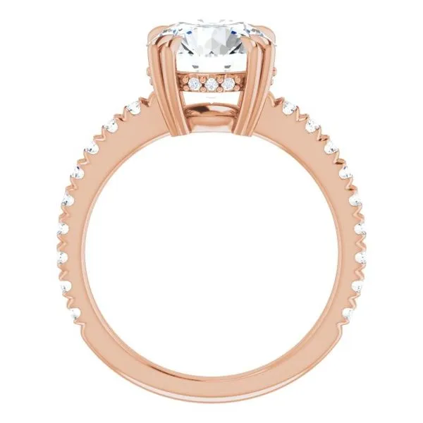 Double Claw-Prong Accented Engagement Ring Image 2 Mark Jewellers La Crosse, WI