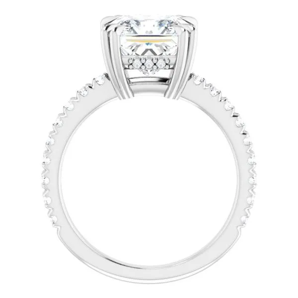 Double Claw-Prong Accented Engagement Ring Image 2 Mark Jewellers La Crosse, WI