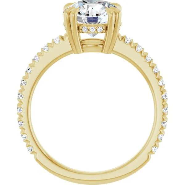 Double Claw-Prong Accented Engagement Ring Image 2 Mark Jewellers La Crosse, WI