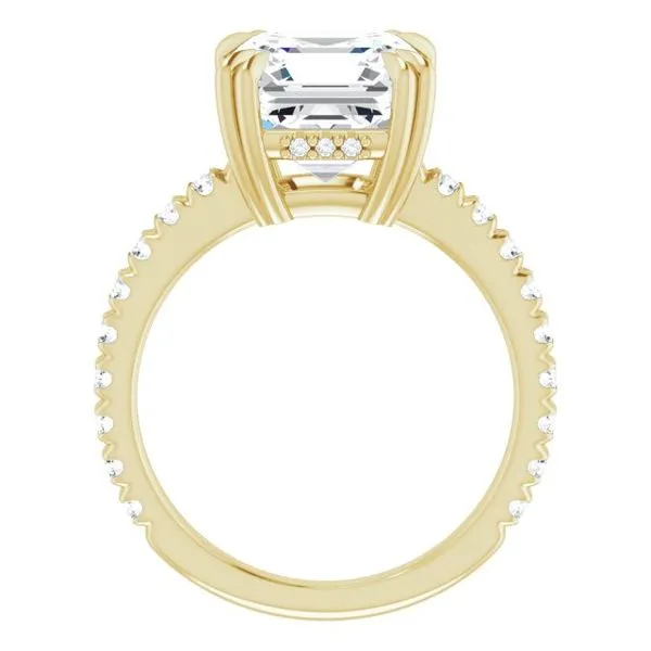 Double Claw-Prong Accented Engagement Ring Image 2 Mark Jewellers La Crosse, WI