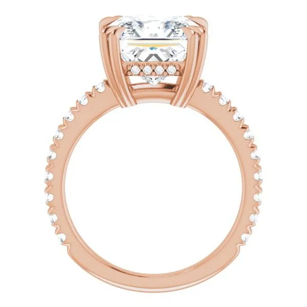 Double Claw-Prong Accented Engagement Ring Image 2 Mark Jewellers La Crosse, WI