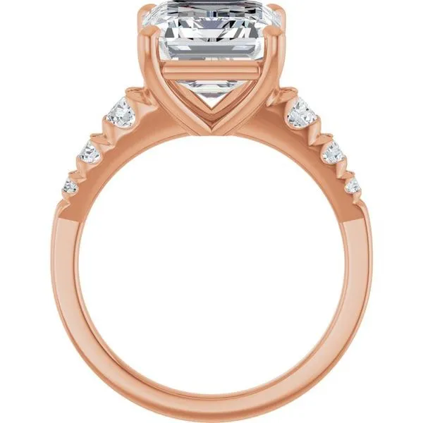 Accented Engagement Ring Image 2 Raleigh Diamond Fine Jewelry Raleigh, NC