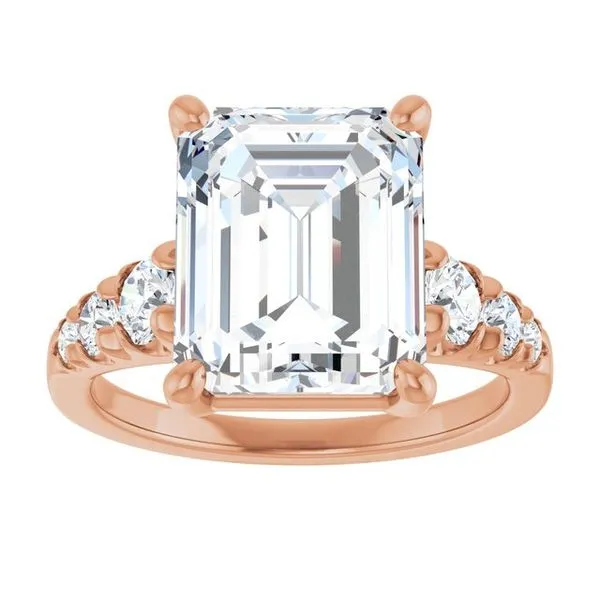 Accented Engagement Ring Image 3 Raleigh Diamond Fine Jewelry Raleigh, NC