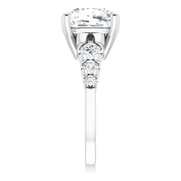 Accented Engagement Ring Image 4 Raleigh Diamond Fine Jewelry Raleigh, NC
