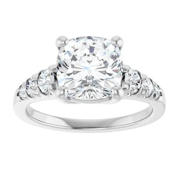 Accented Engagement Ring Image 3 Raleigh Diamond Fine Jewelry Raleigh, NC