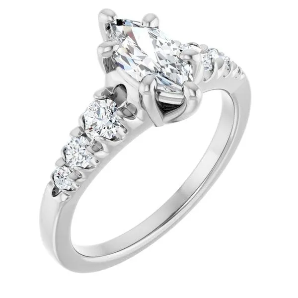 Accented Engagement Ring Raleigh Diamond Fine Jewelry Raleigh, NC