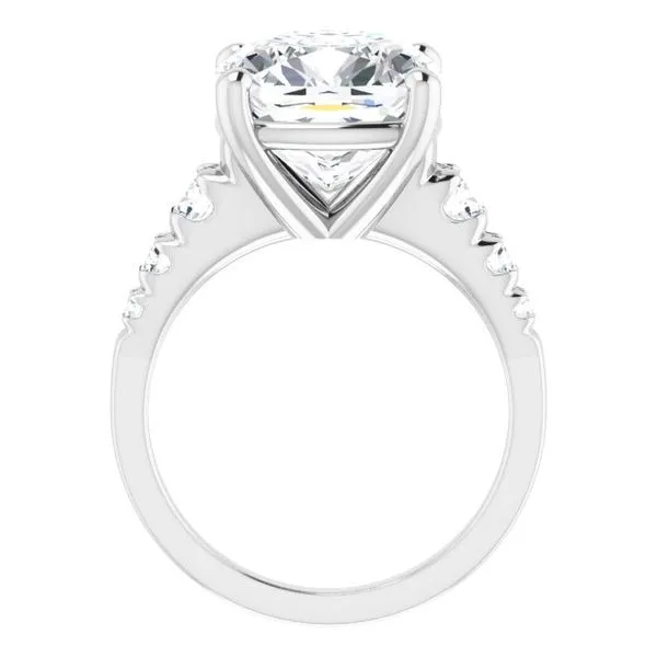 Accented Engagement Ring Image 2 Raleigh Diamond Fine Jewelry Raleigh, NC
