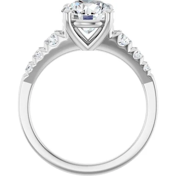 Accented Engagement Ring Image 2 Shipley's Fine Jewelry Hampstead, MD